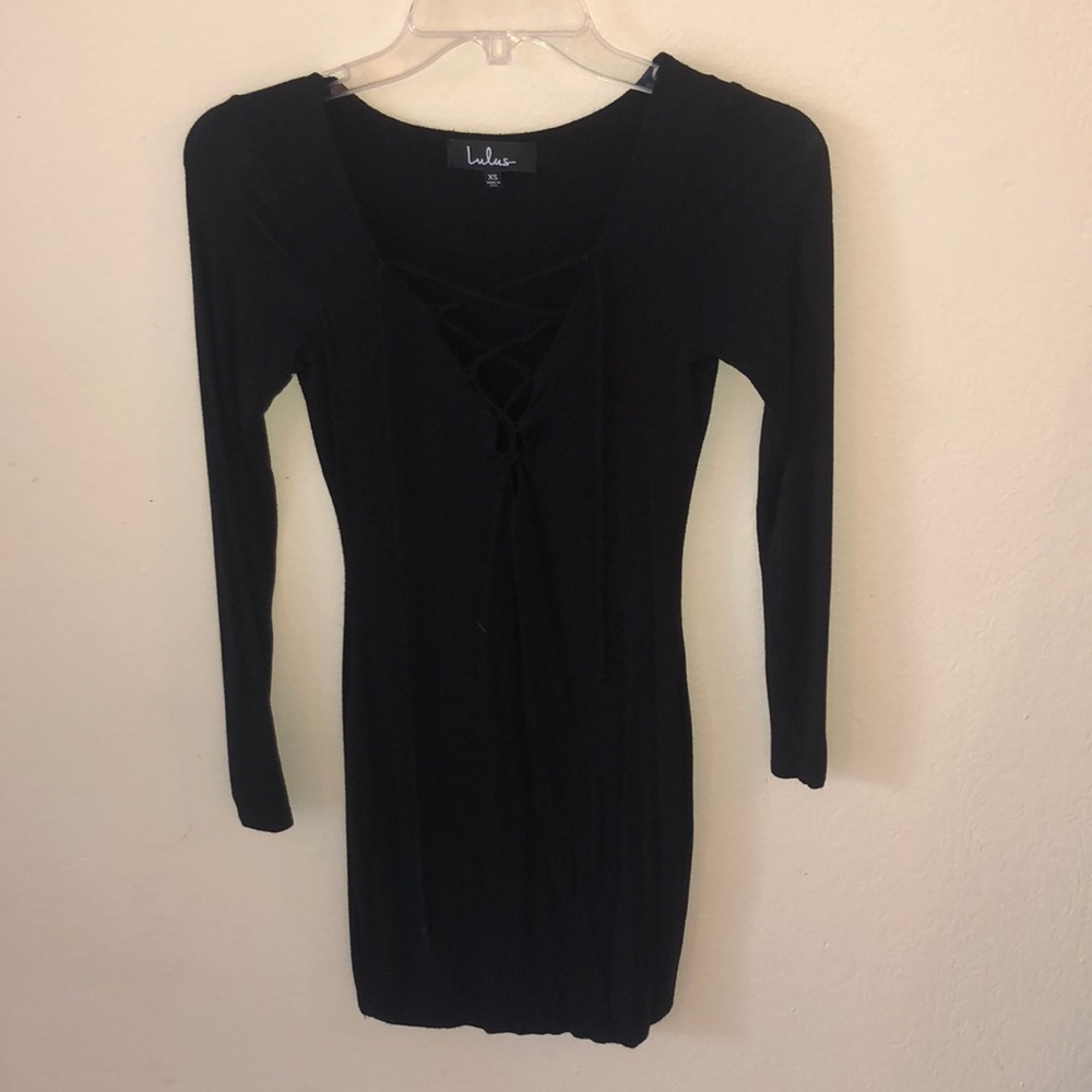 Lulus tie front dress